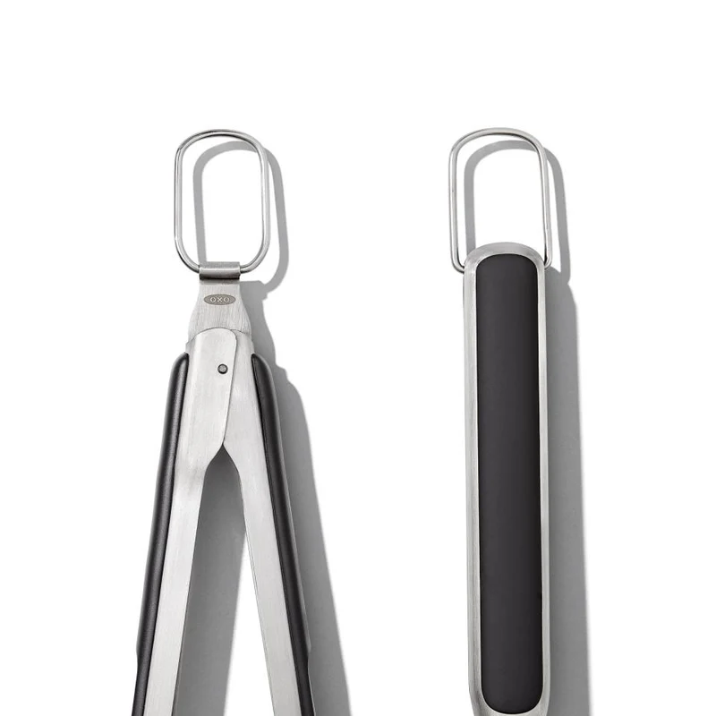 Set de pinzas y pala XL para barbacoa de acero inoxidable OXO