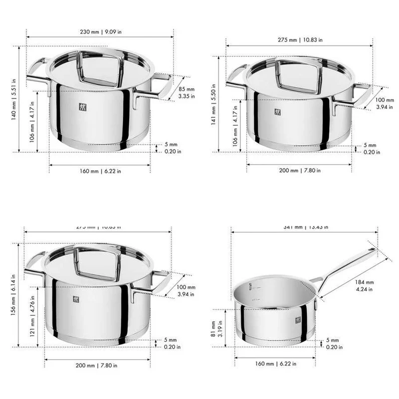Batería 5 piezas Passion Zwilling