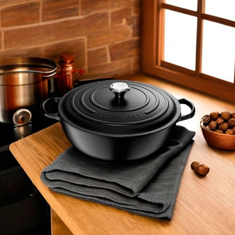 Cocotte tipo Marmita Gourmet negro mate 22cm Le Creuset