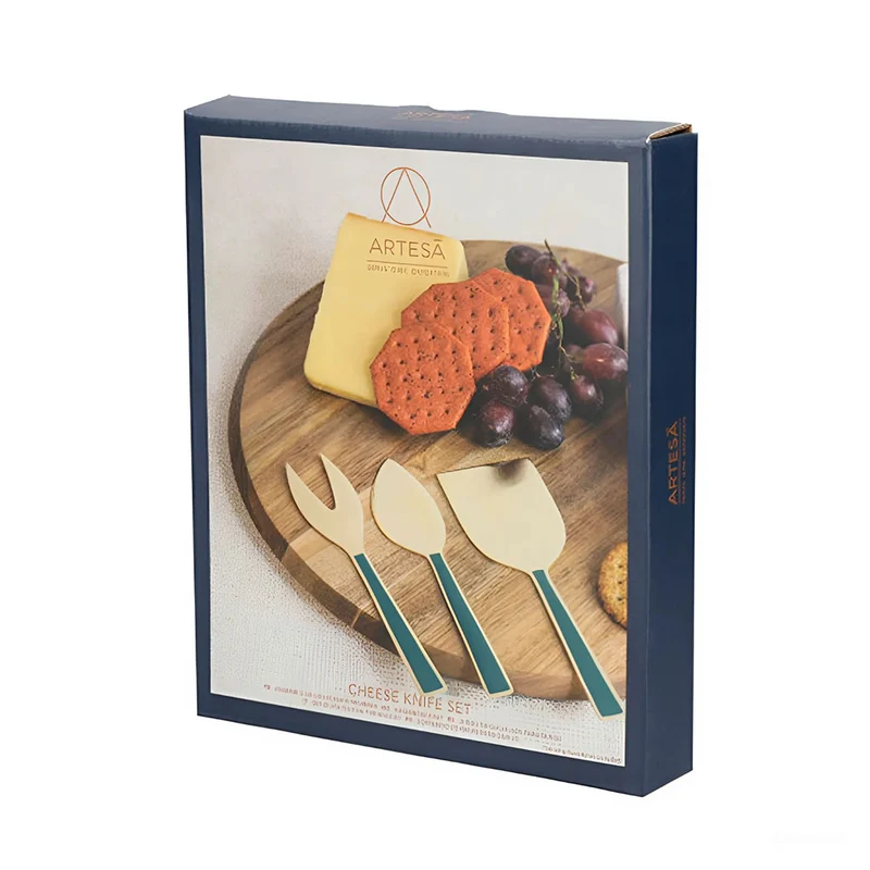 Set de 3 utensilios para queso inox dorado Artesà KitchenCraft
