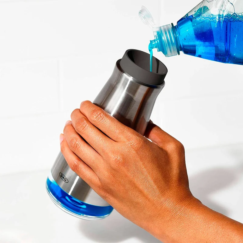 Dispensador de jabón de acero inoxidable OXO