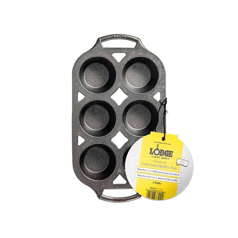 Molde de hierro para 6 muffins Lodge