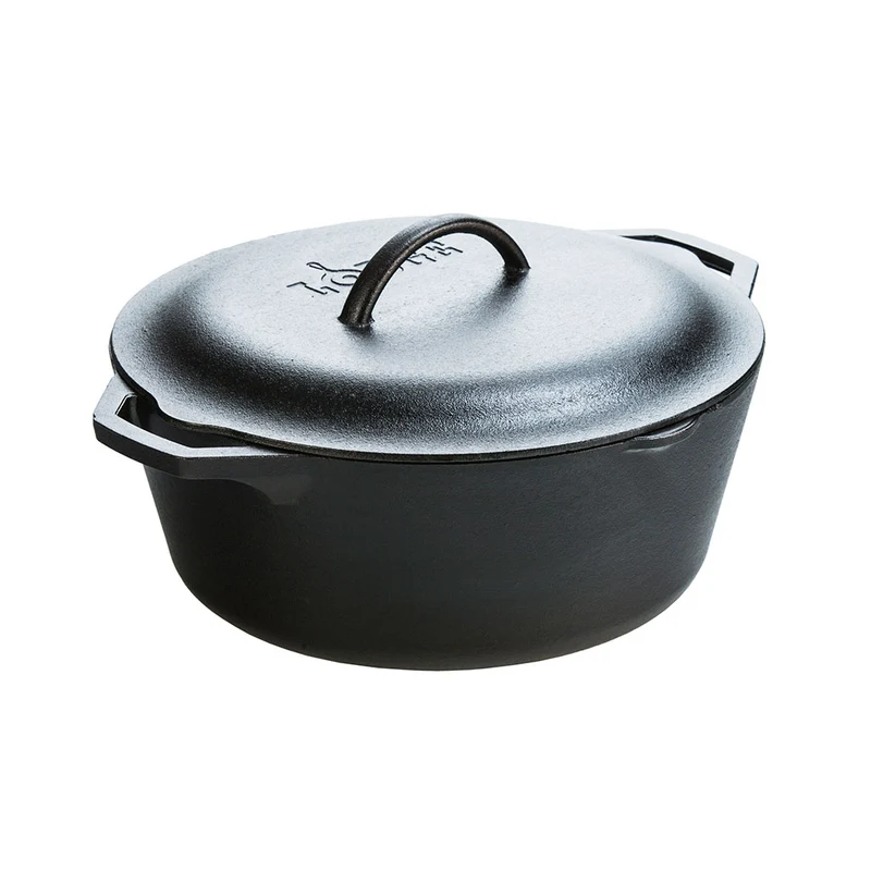 Cacerola con tapa tipo cocotte de hierro fundido Lodge