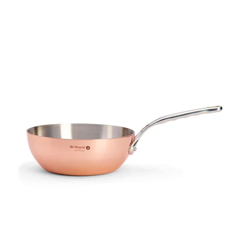 Sauté bombeada de cobre Prima Matera De Buyer (inducción)