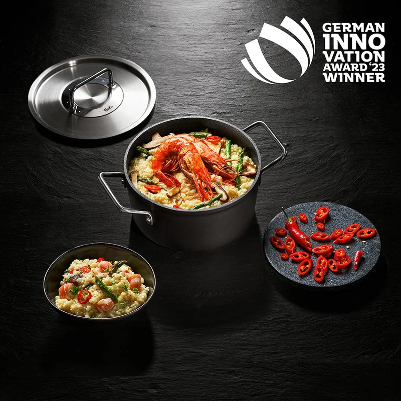 Set de cacerola con tapa y cazo Adamant® Fissler