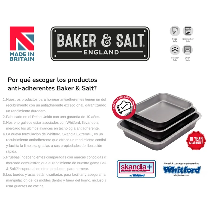 Bandeja antiadherente Baker & Salt®