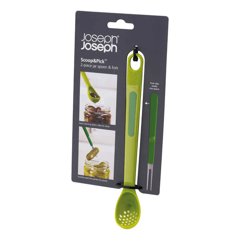 Cuchara colador 2 en 1 Scoop&Pick aceitunas y encurtidos Joseph Joseph