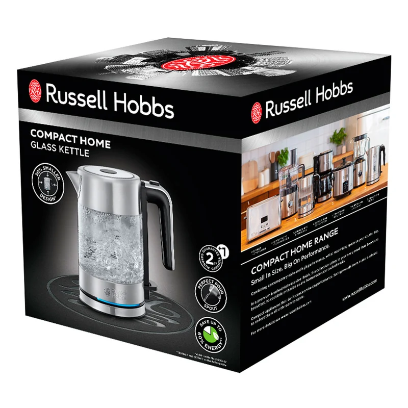 Hervidor de vidrio Compact Home Russell Hobbs