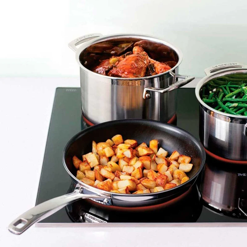 Conjunto de dos sartenes antiadherentes 3-PLY de Le creuset