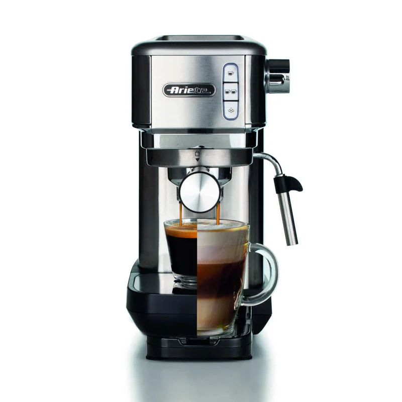 Cafetera Slim Espresso de metal para café molido Ariete