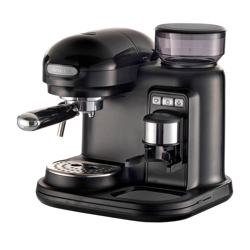 Cafetera Espresso Moderna con molinillo Ariete