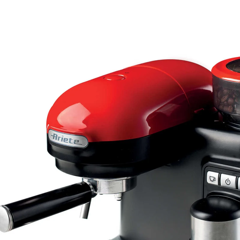Cafetera Espresso Moderna con molinillo Ariete