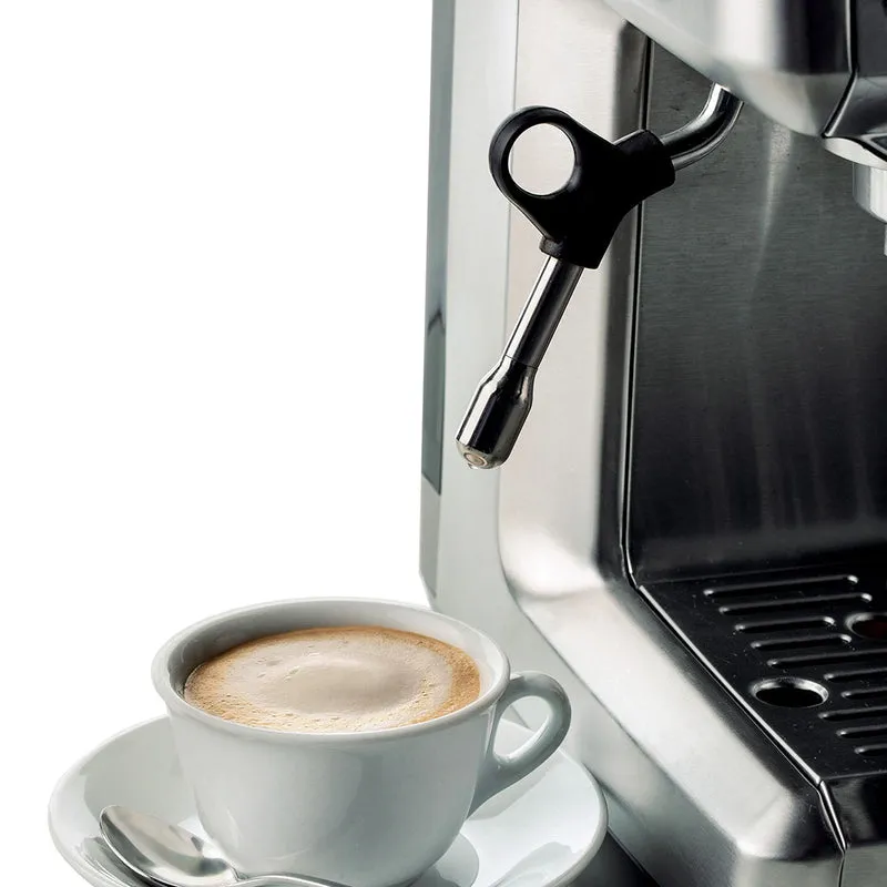 Cafetera Espresso de metal con molinillo de café y monodosis Ariete