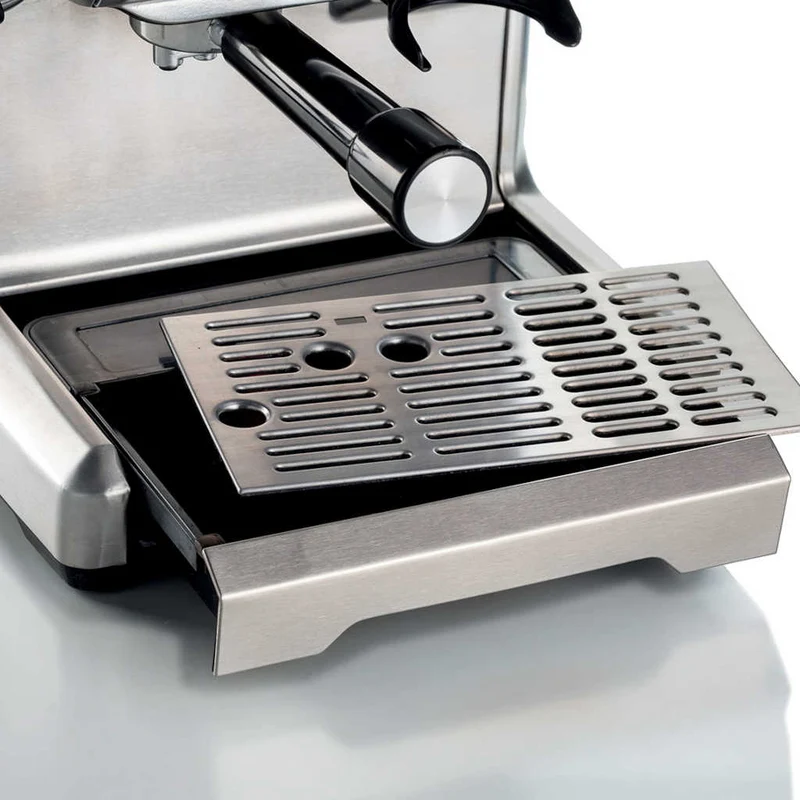Cafetera Espresso de metal con molinillo de café y monodosis Ariete