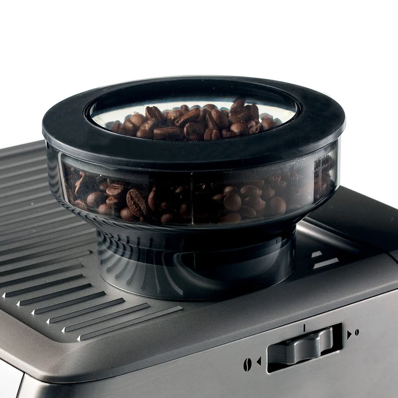 Cafetera Espresso de metal con molinillo de café y monodosis Ariete