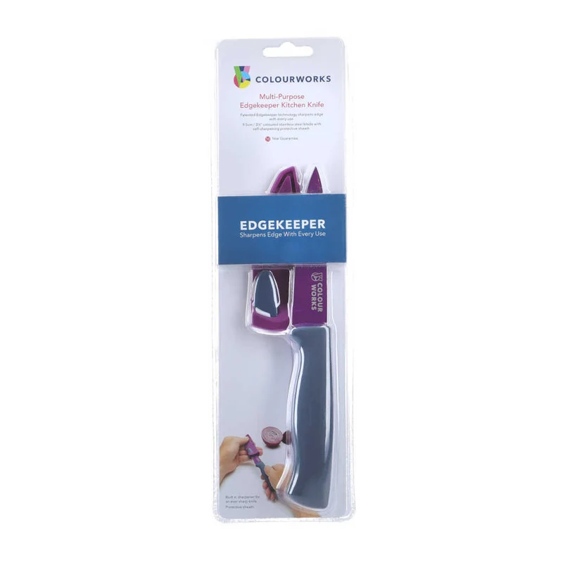 Cuchillo multiusos con funda afiladora ColourWorks KitchenCraft