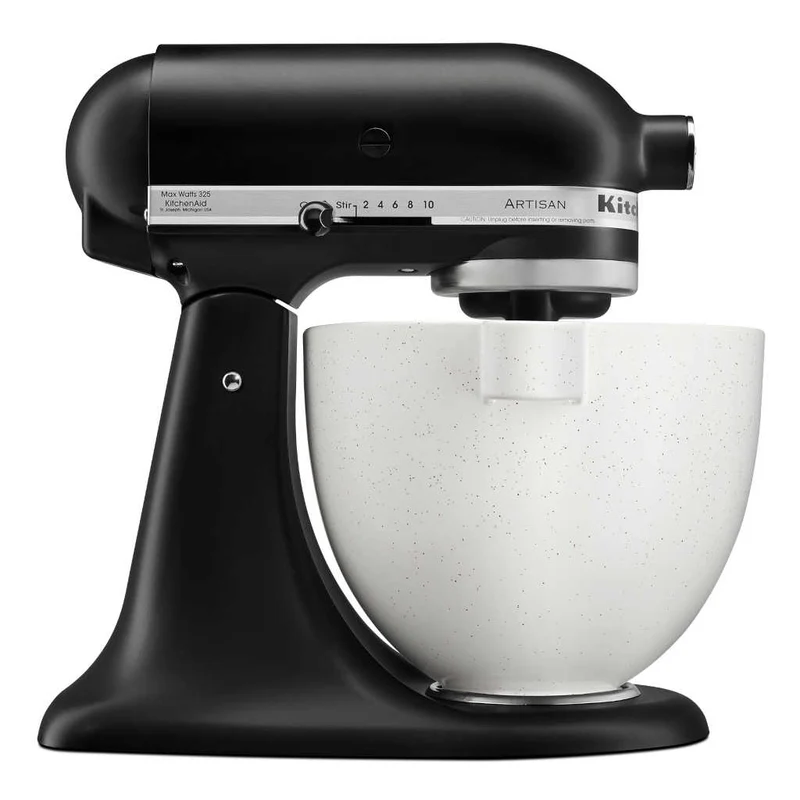 Bol cerámico reforzado con titanio Speckled Stone de 4,7l KitchenAid