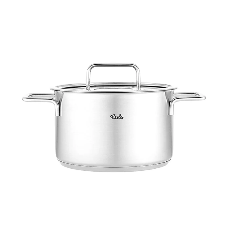 Olla de acero inoxidable con tapa de cristal Pure Fissler