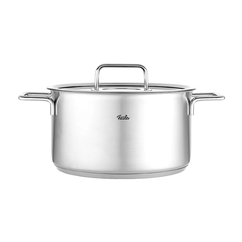 Olla de acero inoxidable con tapa de cristal Pure Fissler