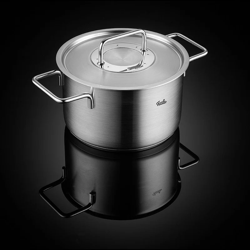 Olla con tapa de acero inoxidable Pure Fissler