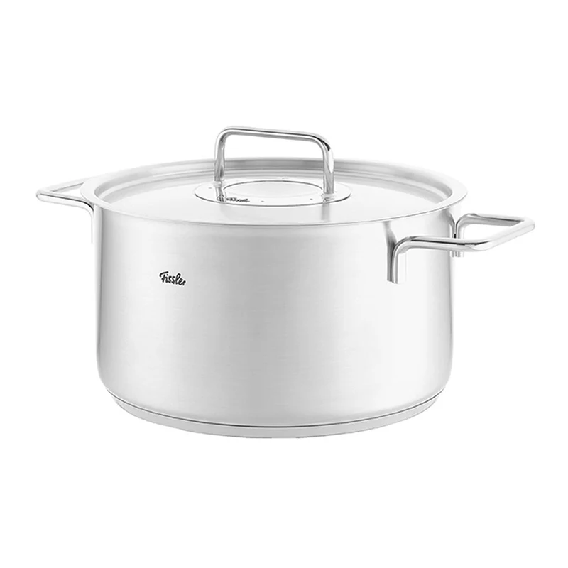 Olla con tapa de acero inoxidable Pure Fissler