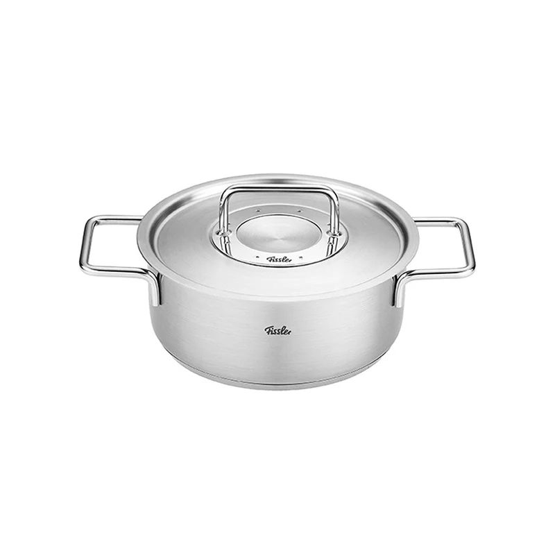 Cacerola con tapa de acero inoxidable Pure Fissler