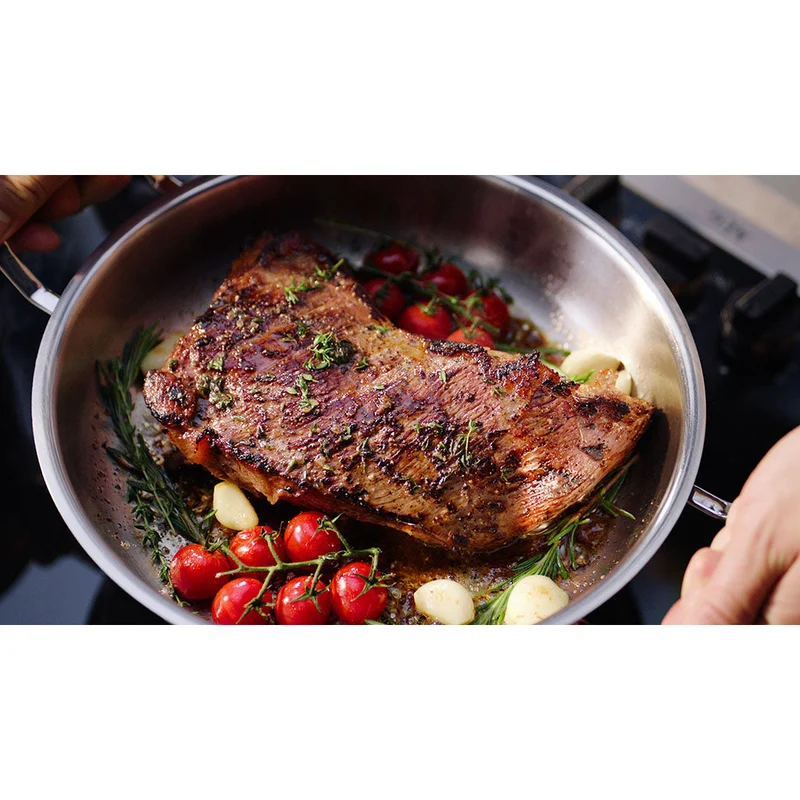 Cacerola baja tipo paellera 28cm de acero inox Original-Profi Collection® Fissler