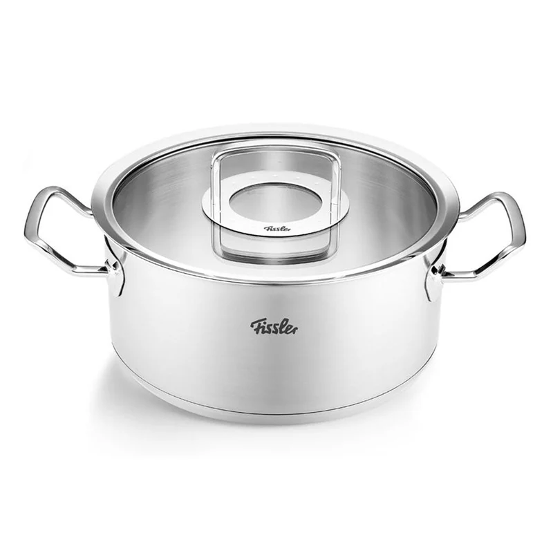 Cacerola acero inoxidable con tapa de cristal Original-Profi Collection® Fissler