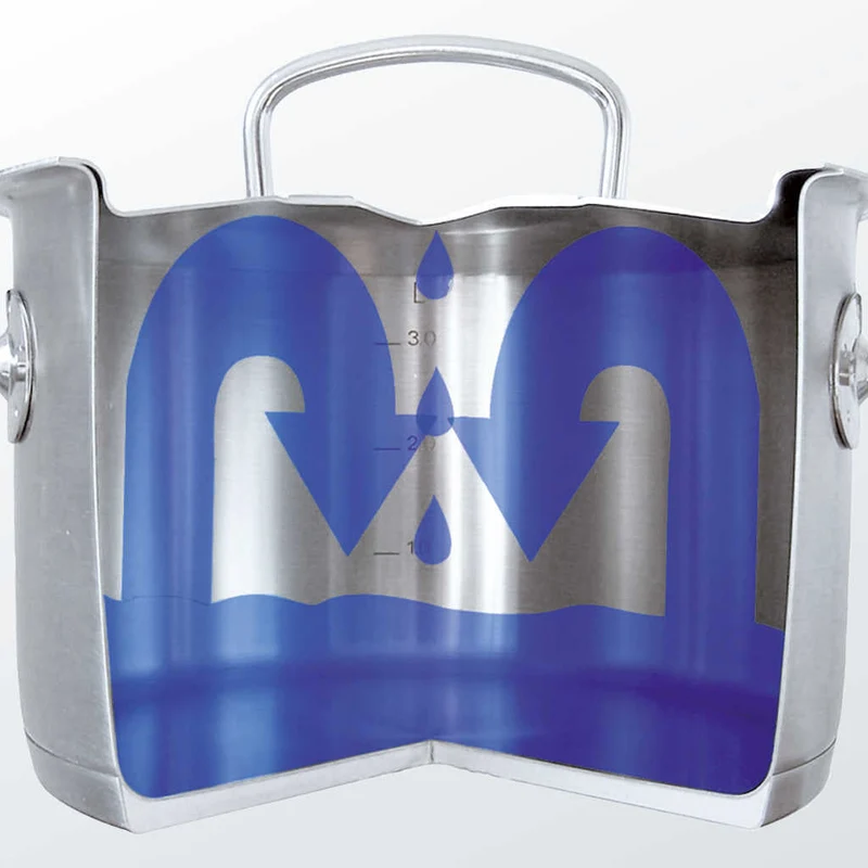 Cacerola acero inoxidable con tapa de cristal Original-Profi Collection® Fissler