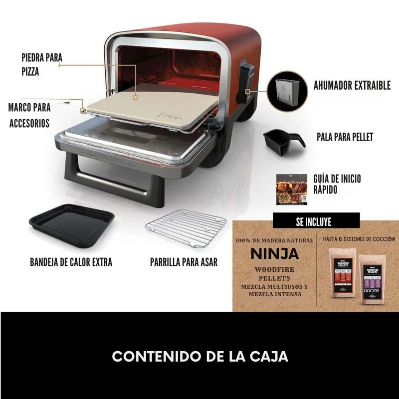 Horno eléctrico exterior de pellet Woodfire Ninja®