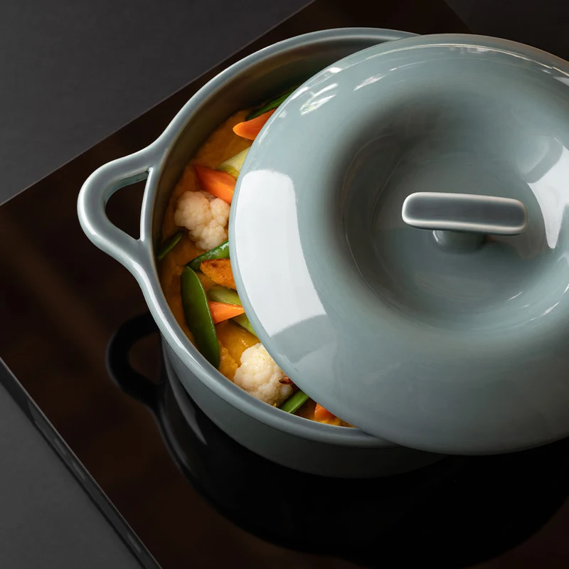 Cocotte de porcelana redonda Bombance Revol