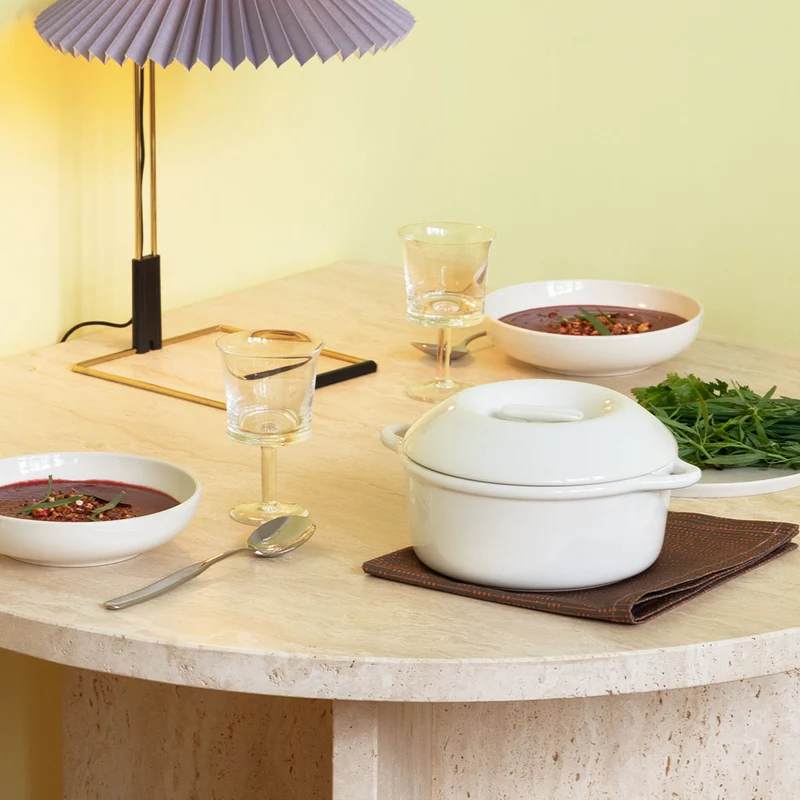 Cocotte de porcelana redonda Bombance Revol