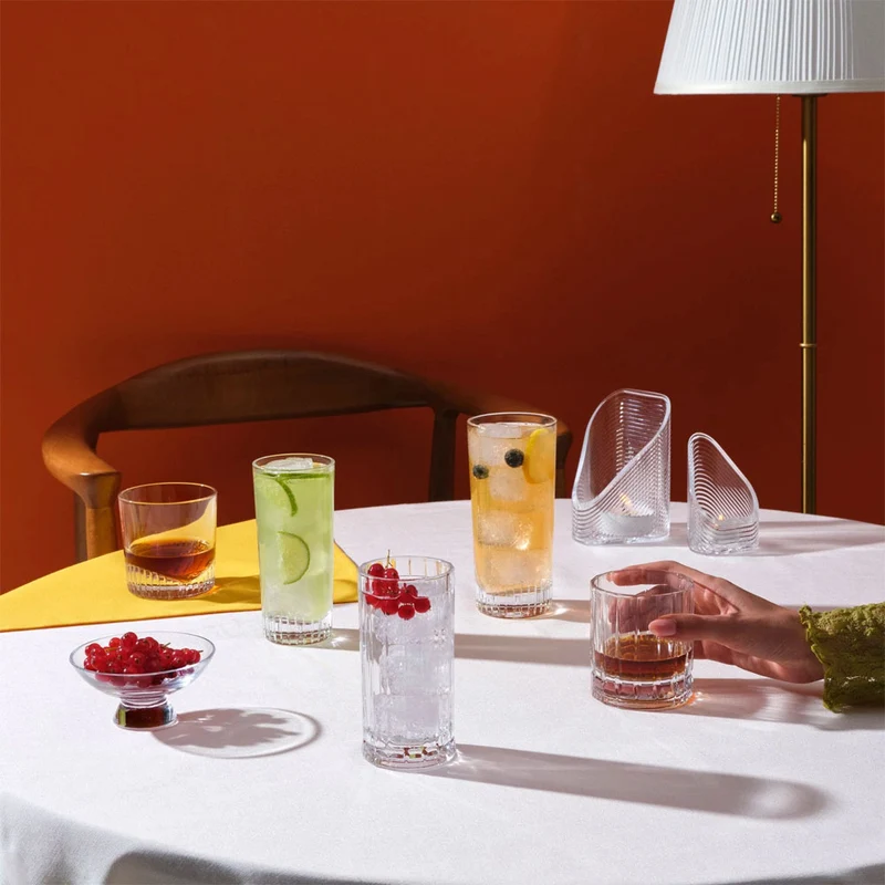 28.5 cl - Caldera Bicchiere Cocktail Highball - In Vetro - Set 6 Pz