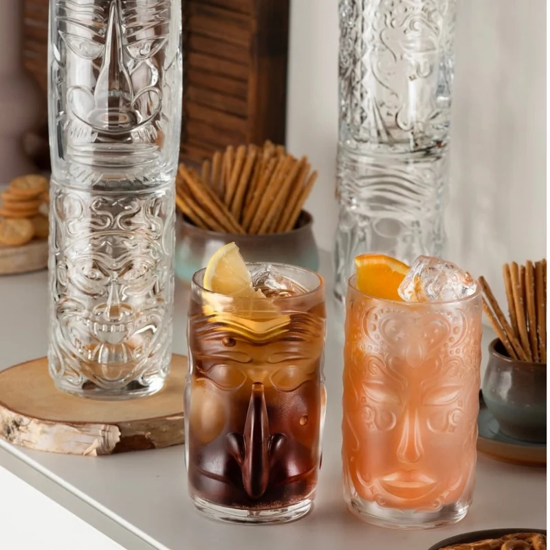 45 cl - Tiki Pulcinella Bicchiere Bibita Set 4 Pz