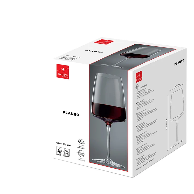 54 cl - Planeo Calice Vino Gran Rosso - Set 4 Pz