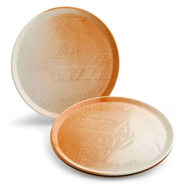 33 cm - Cinzia Piatto Pizza In Porcellana - Set 6 Pz