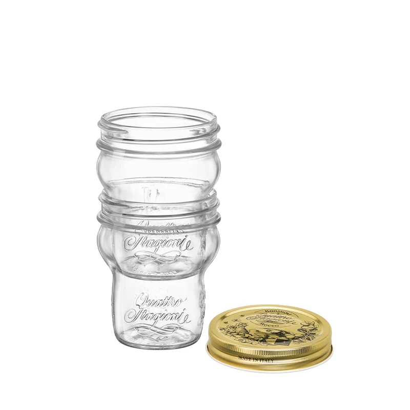 27.5 cl - Quattro Stagioni Vasetto Impilabile In Vetro - Set 12 Pz