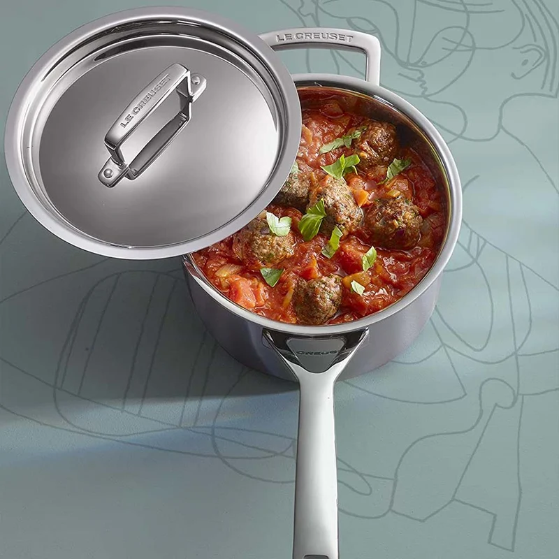 Cazo premium con tapa de Le Creuset