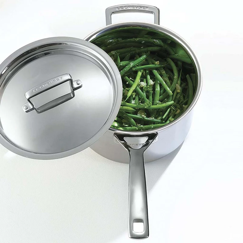 Cazo premium con tapa de Le Creuset