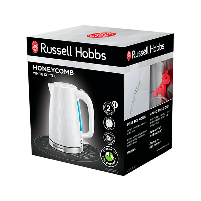 Hervidor Honeycomb blanco de Russell Hobbs