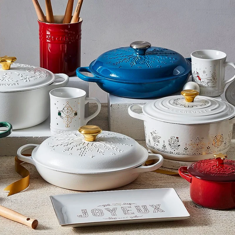 Cacerola baja de hierro Le Creuset ¡Edición Navidad!