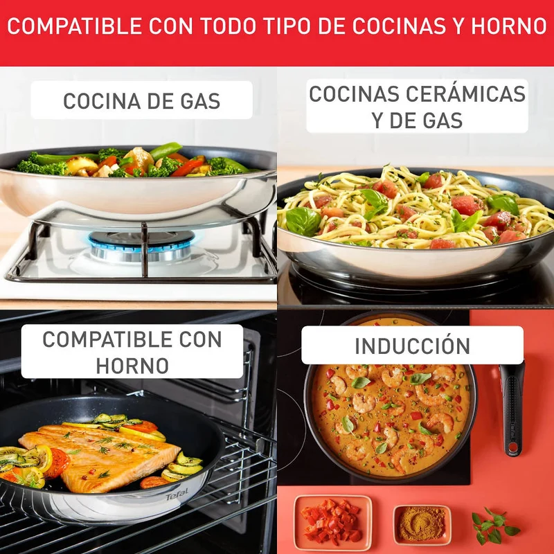 Conjunto de 3 piezas Ingenio Cook Eat Tefal
