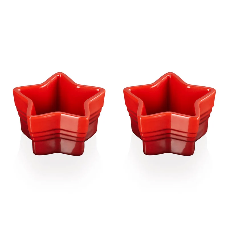 Conjunto de 2 ramequines Estrella Colección Christmas Le Creuset