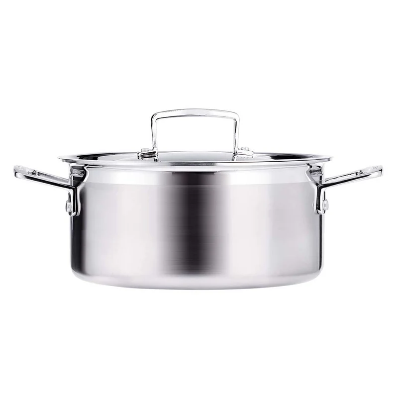 Batería de 3 piezas acero inoxidable Le Creuset