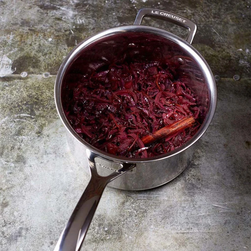 Batería de 3 piezas acero inoxidable Le Creuset