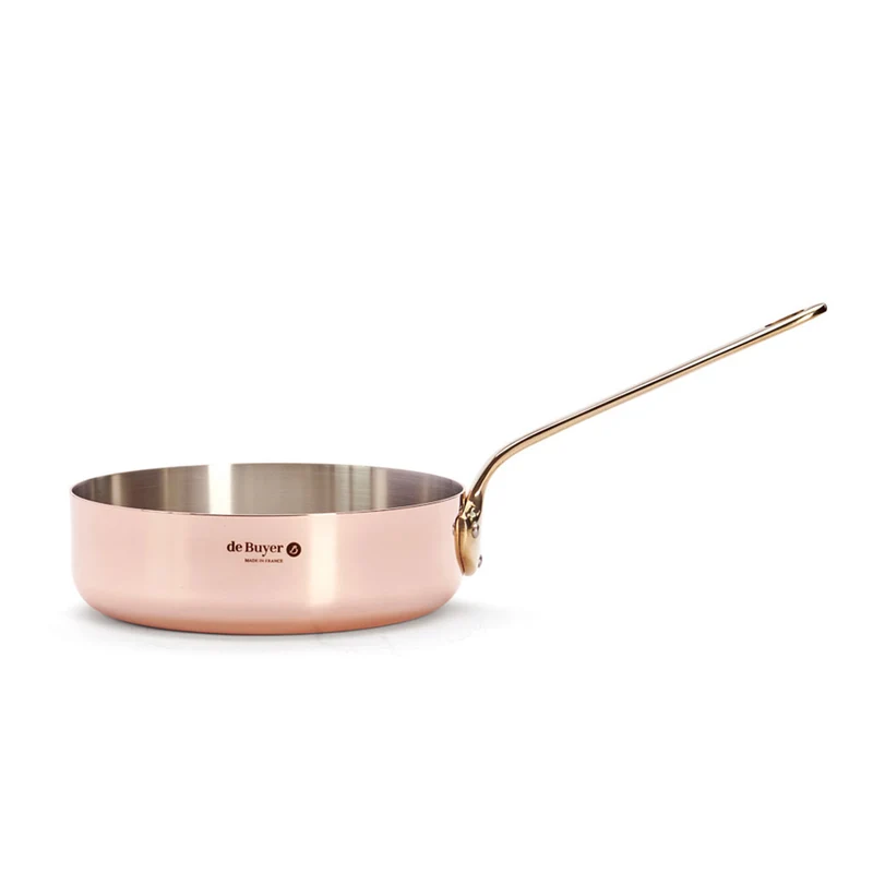 Sauté de cobre Inocuivre mango dorado De Buyer