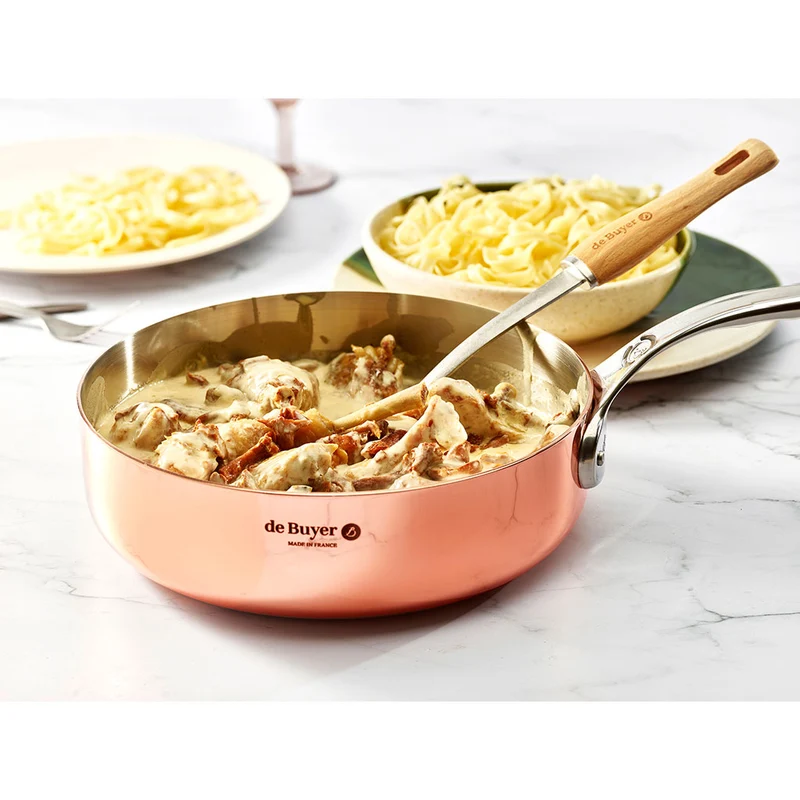 Sauté de cobre Inocuivre con mango de inox De Buyer