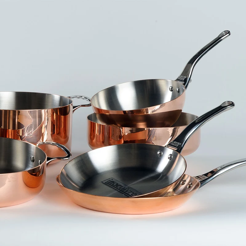 Sauté de cobre Inocuivre con mango de inox De Buyer