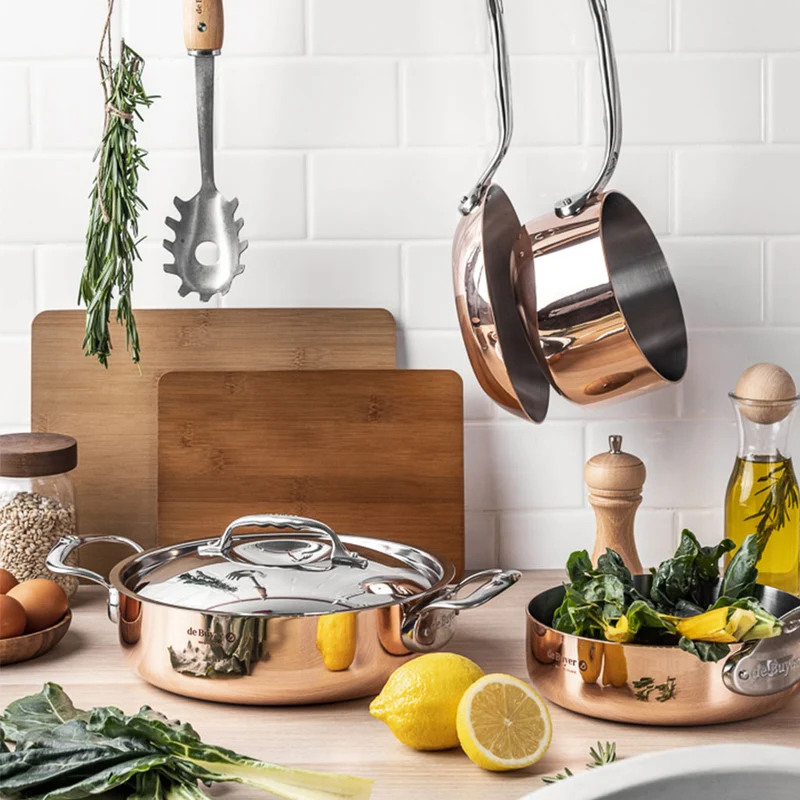 Sartén de cobre Inocuivre con mango de inox De Buyer