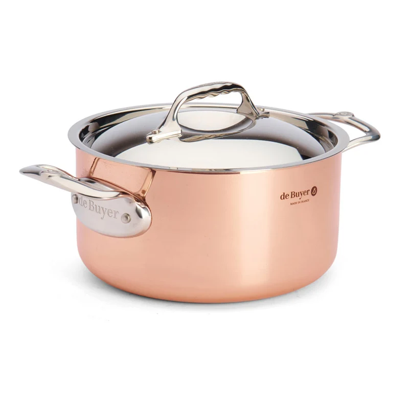 Olla de cobre Inocuivre con asas de inox De Buyer